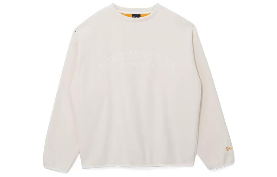 New Era Logo Ivory White Crewneck Sweatshirt Unisex 13038767