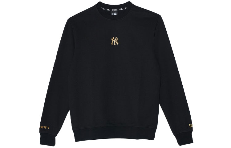 New Era Logo Oversized Long-Sleeve Sweatshirt Unisex Black 12540133