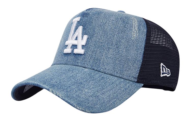 New Era Logo Print Cap - Unisex Couples Style Blue/Black 14205724