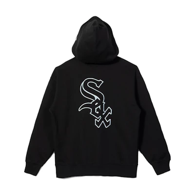 New Era Logo Print Oversized Pullover Hoodie Unisex 13546488