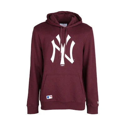 New Era Logo Printed Pullover Hoodie Red 11863699