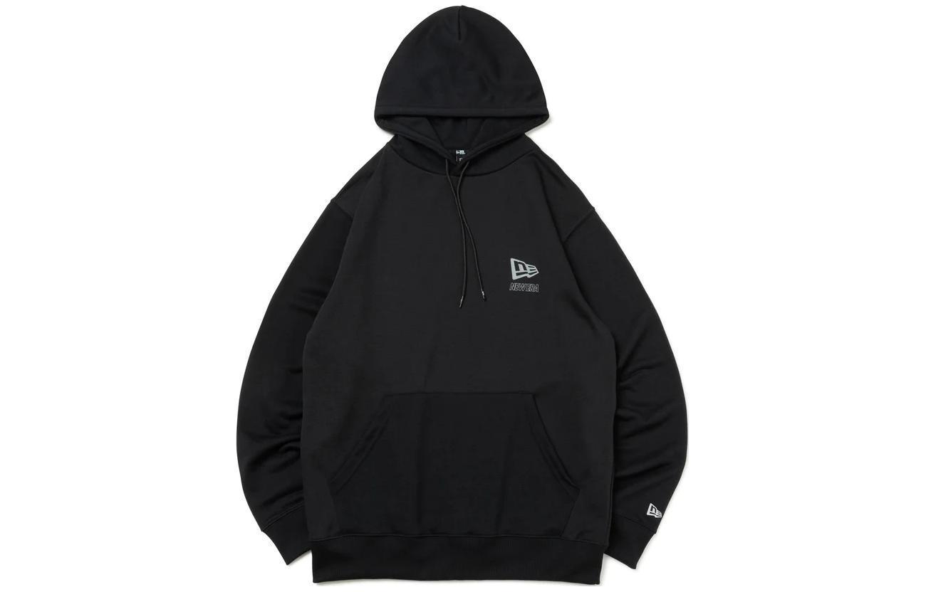New Era Logo Pullover Hoodie Unisex Black 14122007