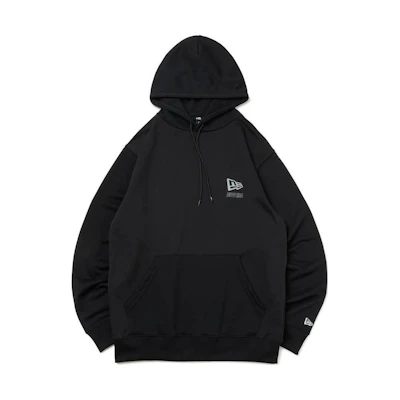 New Era Logo Pullover Hoodie Unisex Black 14122007
