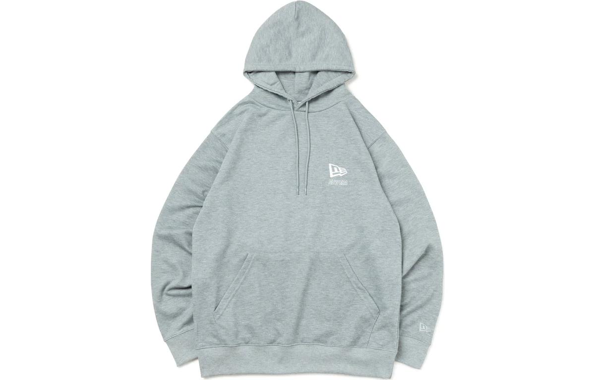 New Era Logo Pullover Hoodie Unisex Gray 14122006