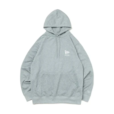 New Era Logo Pullover Hoodie Unisex Gray 14122006