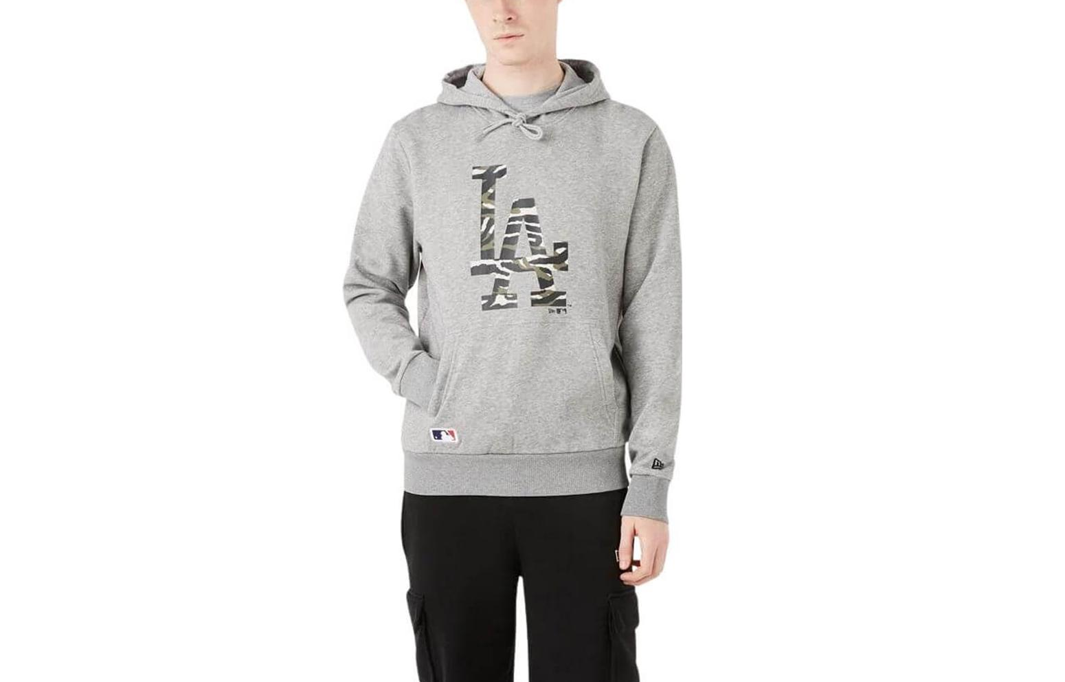 New Era Los Angeles Dodgers Camo Logo Hoodie Grey 12869872