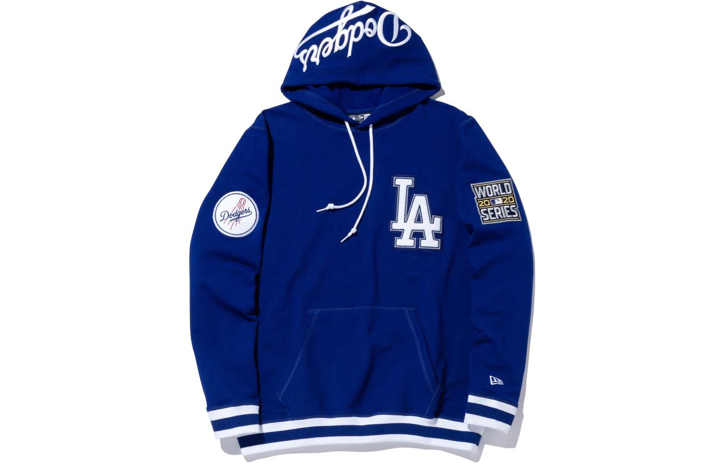 New Era Los Angeles Dodgers Embroidered Logo Hoodie Unisex Blue 13338303