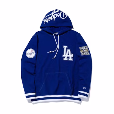 New Era Los Angeles Dodgers Embroidered Logo Hoodie Unisex Blue 13338303