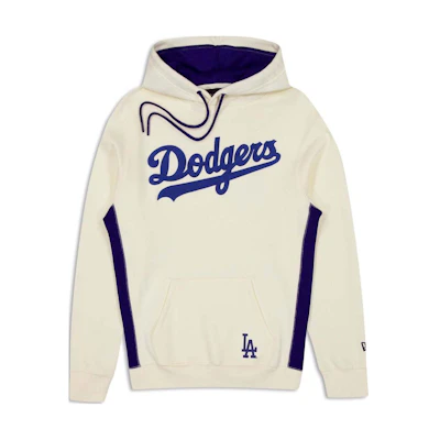 New Era Los Angeles Dodgers Ivory Hoodie with Kangaroo Pocket for Men 60497755
