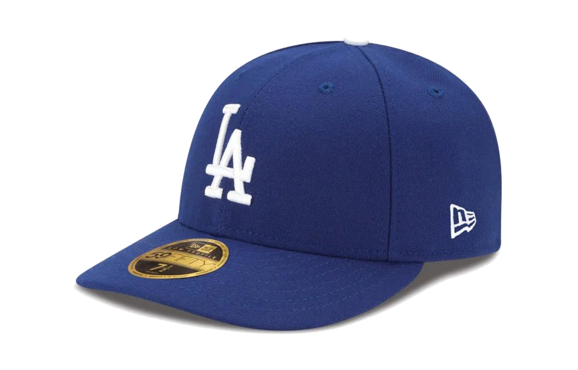 New Era Los Angeles Dodgers Letter Logo Cap Blue Unisex Couples Style. 13554940