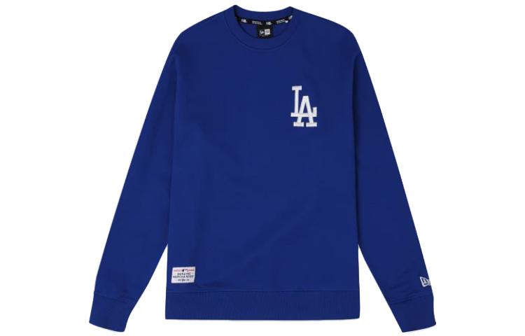 New Era Los Angeles Dodgers Logo Embroidered Pullover Sweatshirt Blue Unisex 13546503