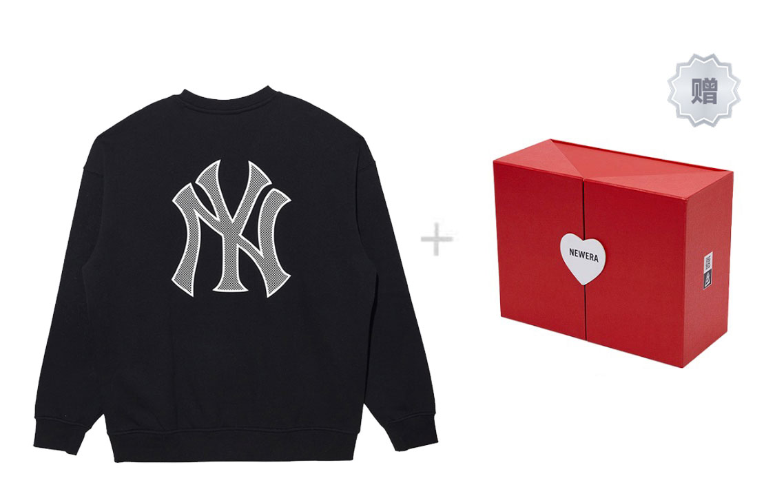 New Era MLB 3D Letter Pullover Sweatshirt Unisex Gift Set Black 13338671SL