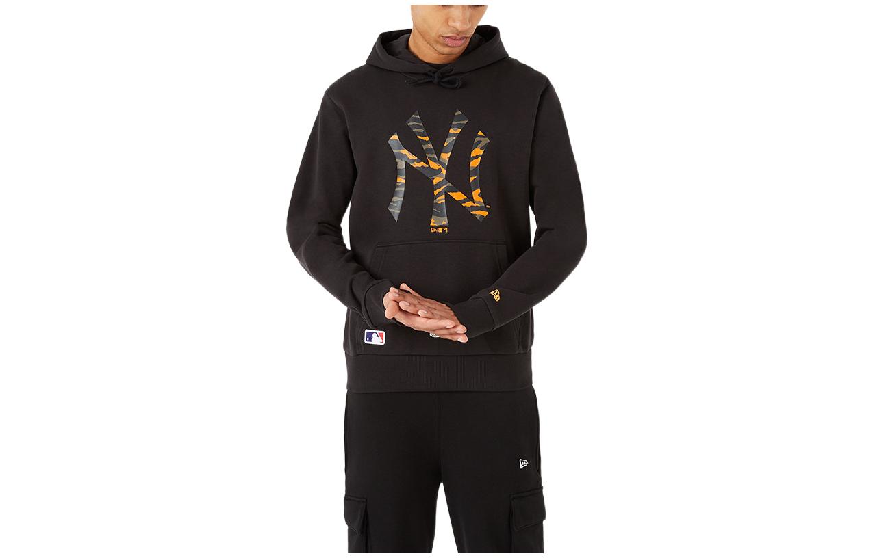New Era MLB Alphabet Logo Print Hoodie Black 12869870