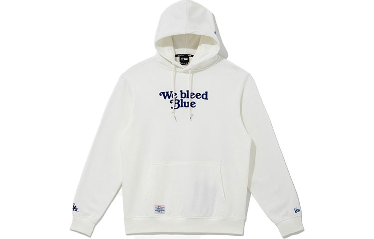 New Era MLB Alphabet Print Hoodie Unisex White 12715382