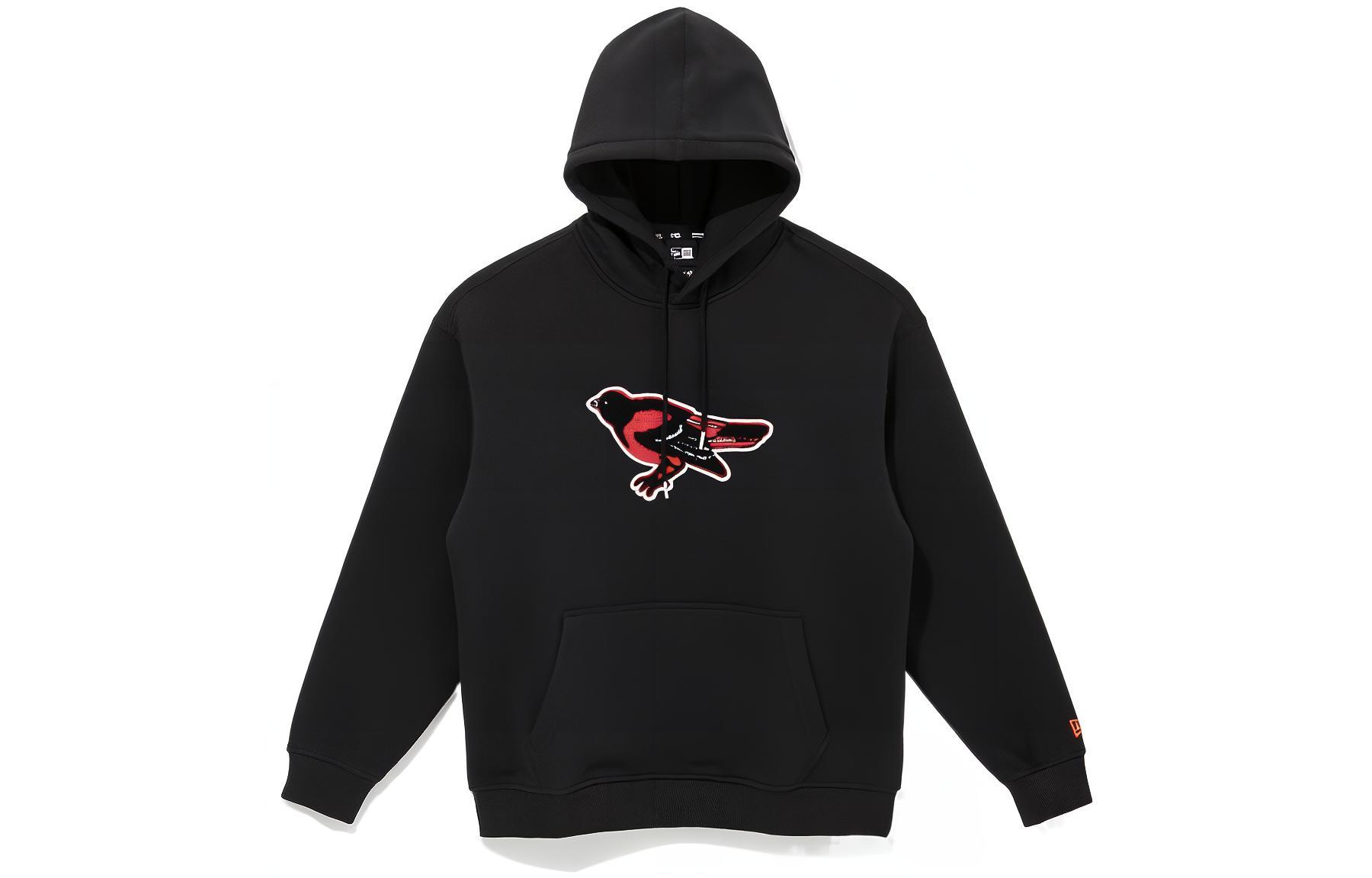New Era MLB Baltimore Orioles Black Hoodie with Animal Embroidery Design for Men 13338690