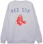Buy New Era MLB Boston Red Sox Crewneck Oversized NY Print Sweatshirt Unisex Grey 14385257