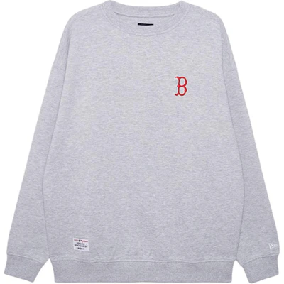 New Era MLB Boston Red Sox Crewneck Oversized NY Print Sweatshirt Unisex Grey 14385257 Lookbook New Era MLB Boston Red Sox Crewneck Oversized NY Print Sweatshirt Unisex Grey 14385257