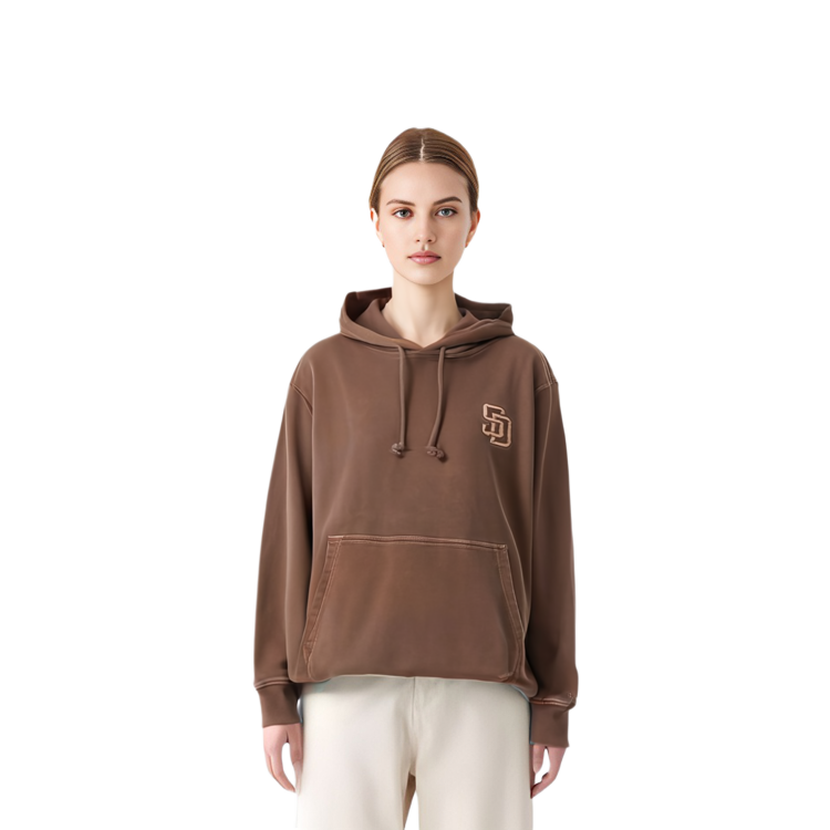 New Era MLB Brown Letter Logo Hoodie Unisex 13781101 圖 3