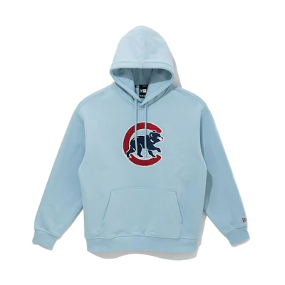 New Era MLB Chicago Cubs Embroidered Pullover Hoodie Blue - Long Sleeve 13338689