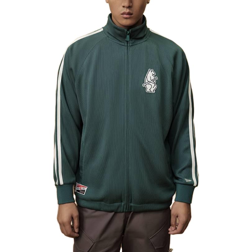 Lookbook New Era MLB Chicago Cubs Varsity Jacket Casual Antique Green 13789152
