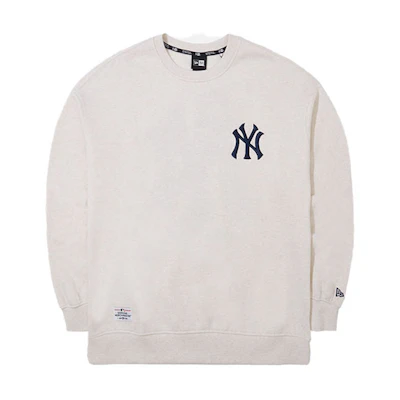 New Era MLB Crewneck Pullover Casual Unisex Sweatshirt Light Brown 13781153