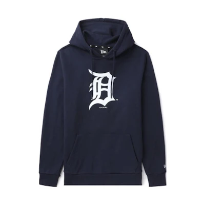 New Era MLB Detroit Tigers Classic Logo Pullover Hoodie Navy NERSW3527298LNYX00M