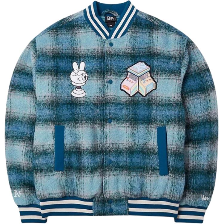 New Era MLB Embroidered Thick Cotton Jacket Unisex Blue 14112238