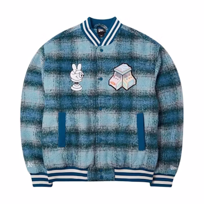 New Era MLB Embroidered Thick Cotton Jacket Unisex Blue 14112238