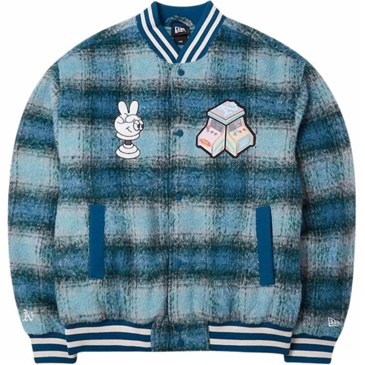 Order New Era MLB Embroidered Thick Cotton Jacket Unisex Blue 14112238