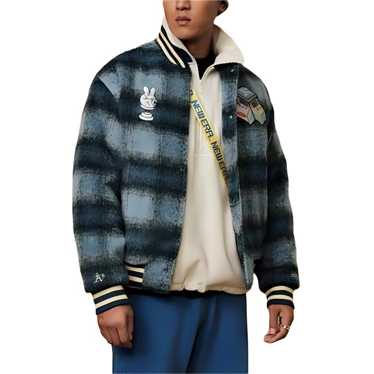 Lookbook New Era MLB Embroidered Thick Cotton Jacket Unisex Blue 14112238
