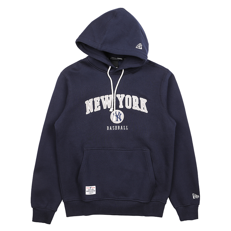 New Era MLB Fashion Letter Hoodie Pullover Unisex 12544778-NAVY/12544780-GREY