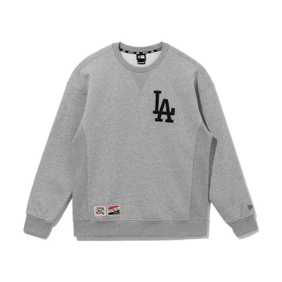 New Era MLB Fleece Letter Sweatshirt Winter Unisex Gray Long Sleeve 12551403