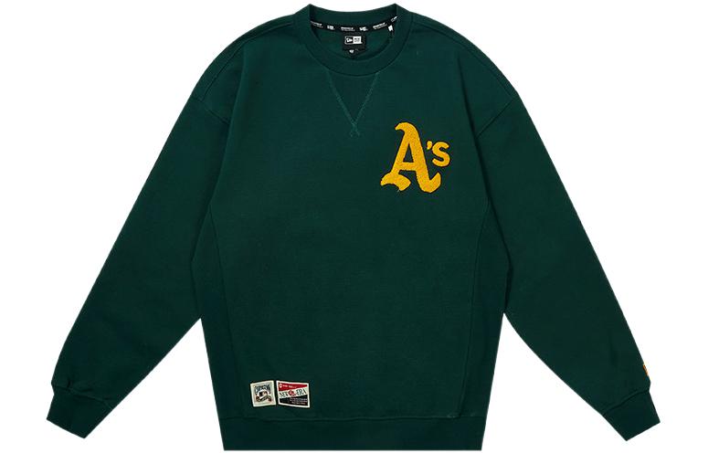 New Era MLB Fleece Lettering Sweatshirt Winter Unisex Dark Green 12551401