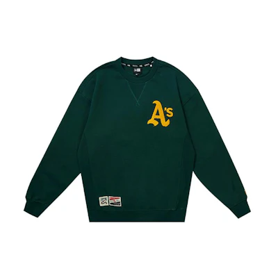 New Era MLB Fleece Lettering Sweatshirt Winter Unisex Dark Green 12551401