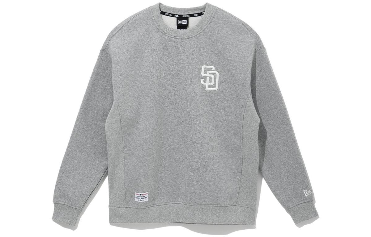 New Era MLB FW22 San Diego Padres Logo Crewneck Sweatshirt Unisex Gray 13355186