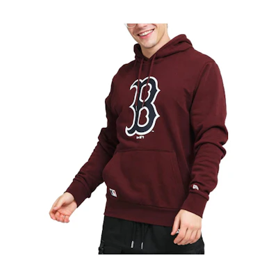 New Era MLB Hoodie Brown Alphabet Print Series 12869863