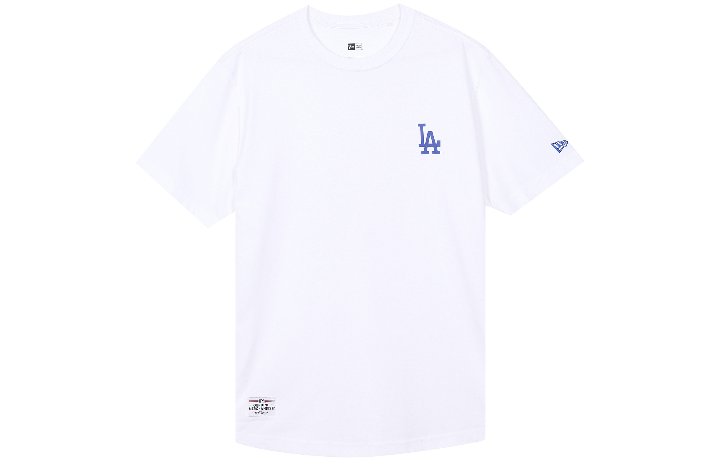 New Era MLB LA Dodgers Classic Hollow Logo White Summer Unisex T-Shirt. 12715370