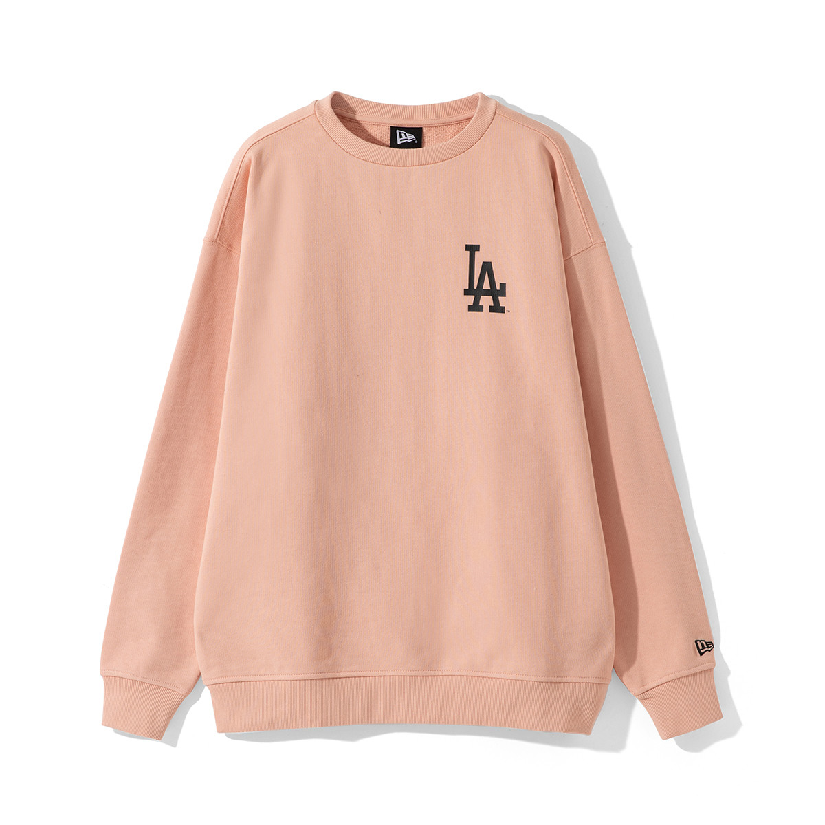 New Era MLB Letter Print Crewneck Pullover Sweatshirt Pink Unisex 12727852123