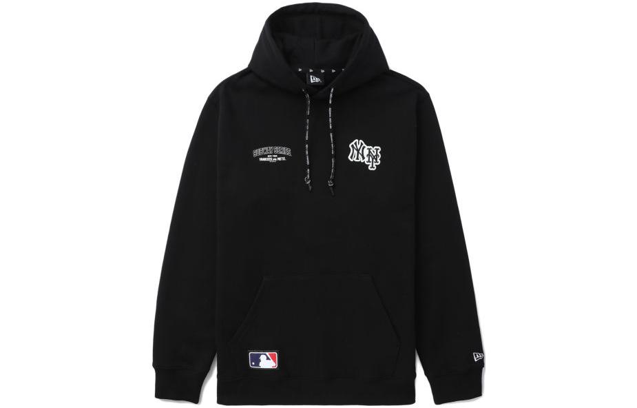 New Era MLB Logo Patch Pullover Hoodie Black NERSWM00078XLBKX0