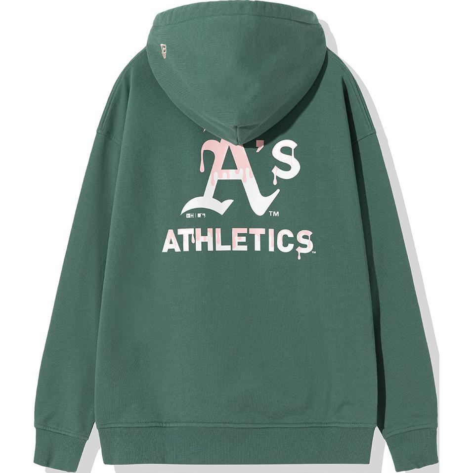 New Era MLB Logo Print Green Hoodie Unisex 13731298