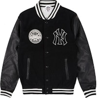 New Era MLB Logo Varsity Fit Raglan Sleeve Baseball Jacket Black . 60416325 New Era MLB Logo Varsity Fit Raglan Sleeve Baseball Jacket Black . 60416325