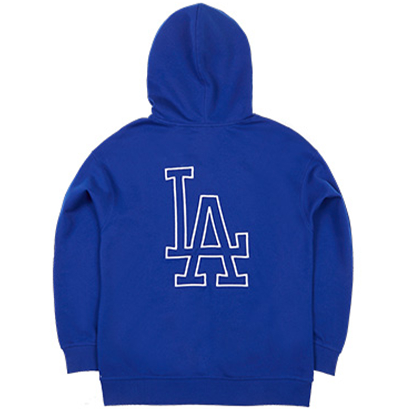 New Era MLB Los Angeles Dodgers Embroidered Hoodie Unisex Blue Pullover 13546487