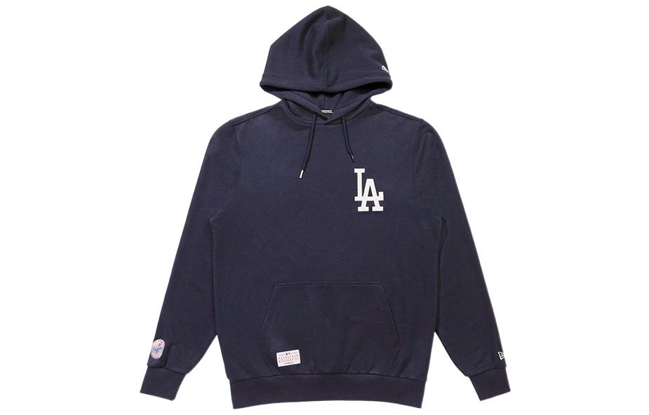New Era MLB Los Angeles Dodgers Logo Hoodie Navy Unisex Long Sleeve Pullover 12354515