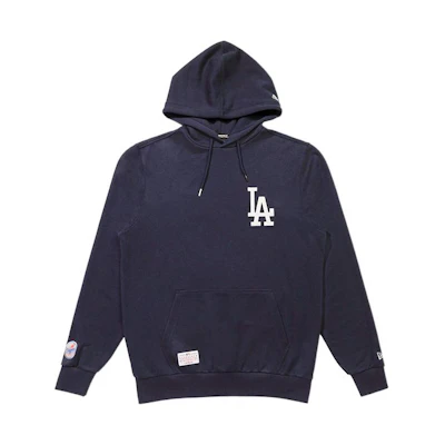 New Era MLB Los Angeles Dodgers Logo Hoodie Navy Unisex Long Sleeve Pullover 12354515