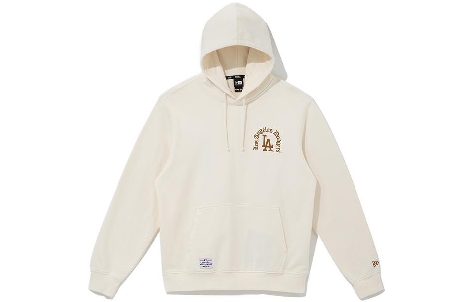 New Era MLB Los Angeles Dodgers Unisex Pullover Hoodie Beige 12715344