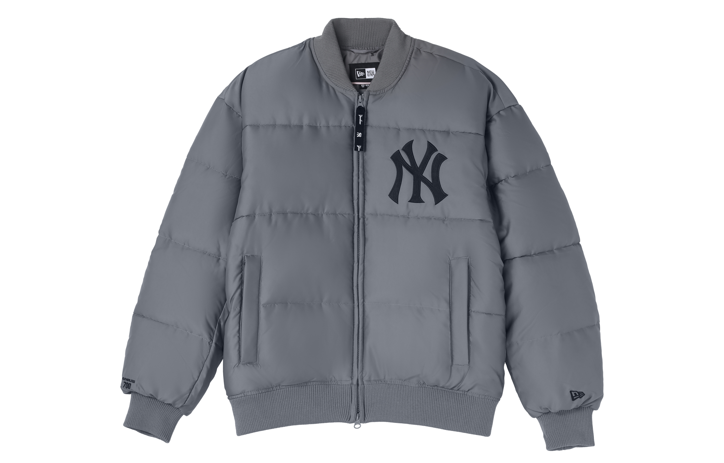 New Era MLB Minimalist Embroidered Logo Pilot Jacket Winter  Gray. 13338674