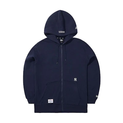 New Era MLB New York Yankees Cartoon Print Hoodie Navy Unisex American Style 13774214