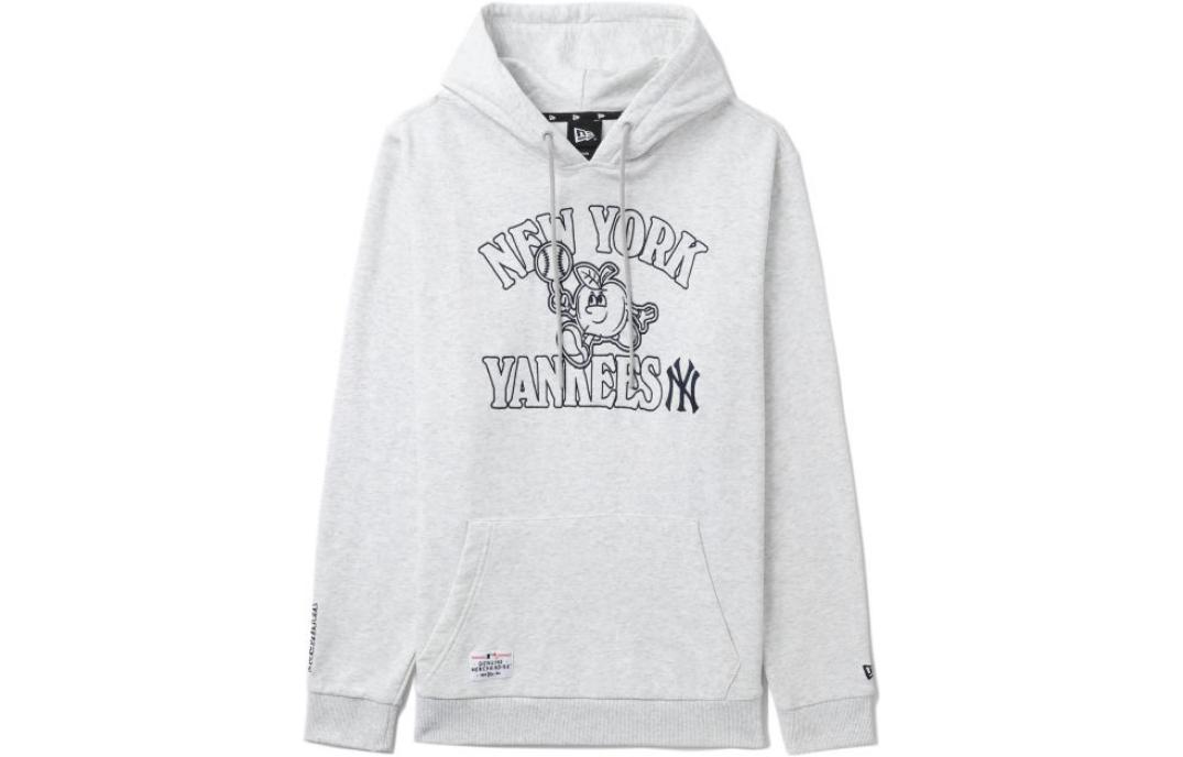 New Era MLB New York Yankees Hoodie Pullover Grey Long Sleeve NERSW3774316LGYL00L