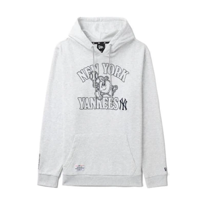 New Era MLB New York Yankees Hoodie Pullover Grey Long Sleeve NERSW3774316LGYL00L