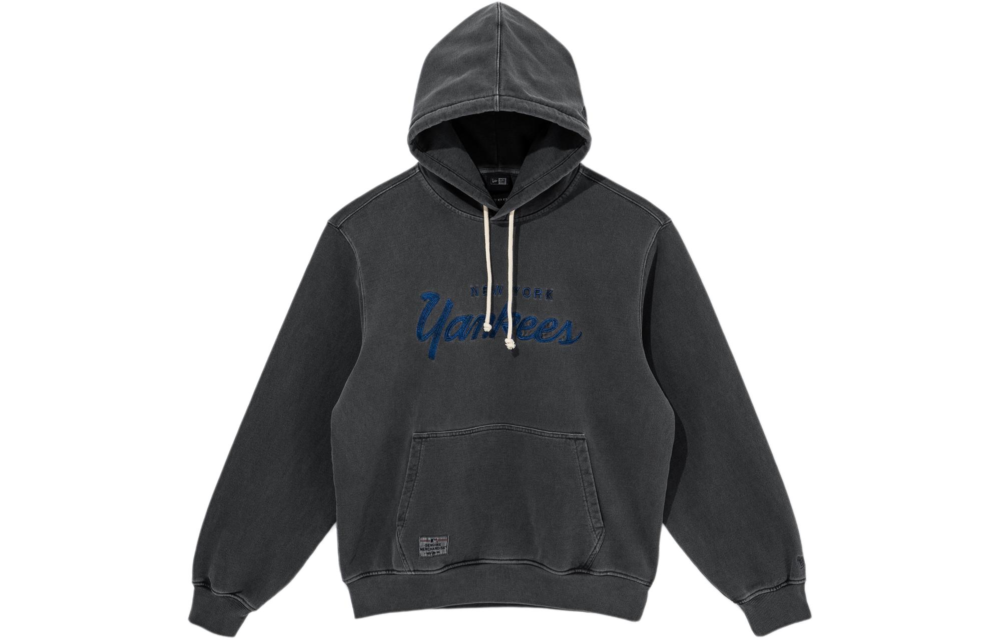 New Era MLB New York Yankees Hoodie Pullover Unisex Charcoal Retro Style 14133429